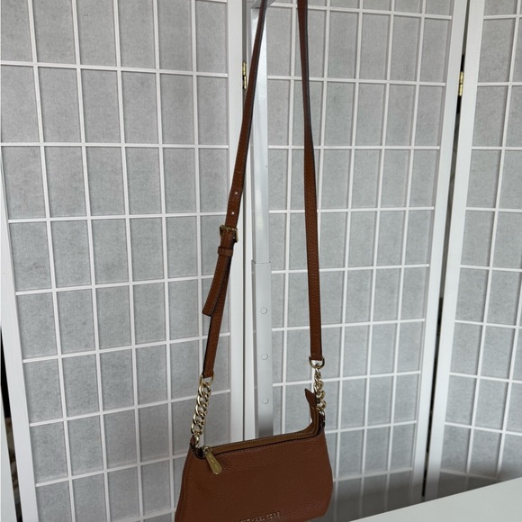 Michael Kors Tan Leather Crossbody Bag - Picture 2 of 8